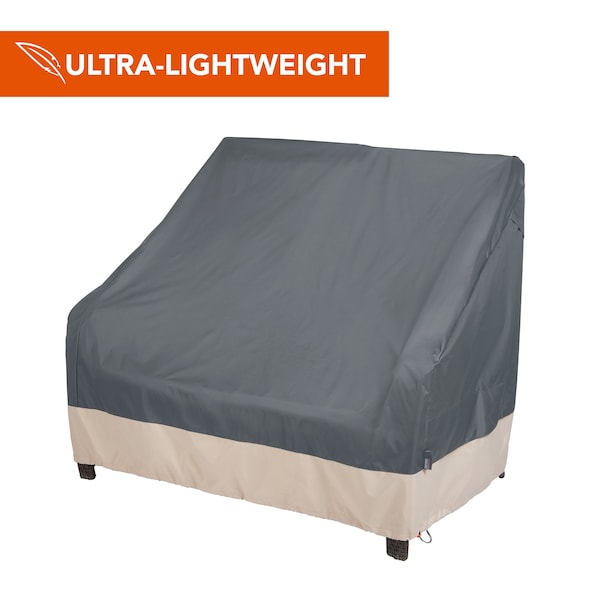 Modern Leisure Renaissance Patio Loveseat Cover, 66 in. L x 4 in. W x 39 in. H, Gray 3023 - main